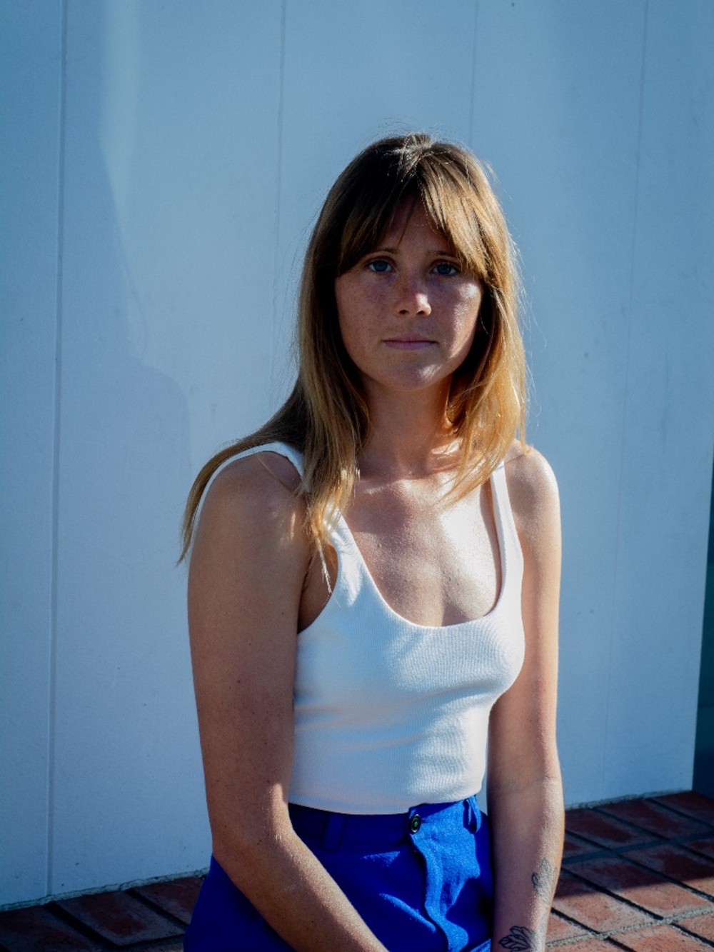 White Ribbed Body Suit